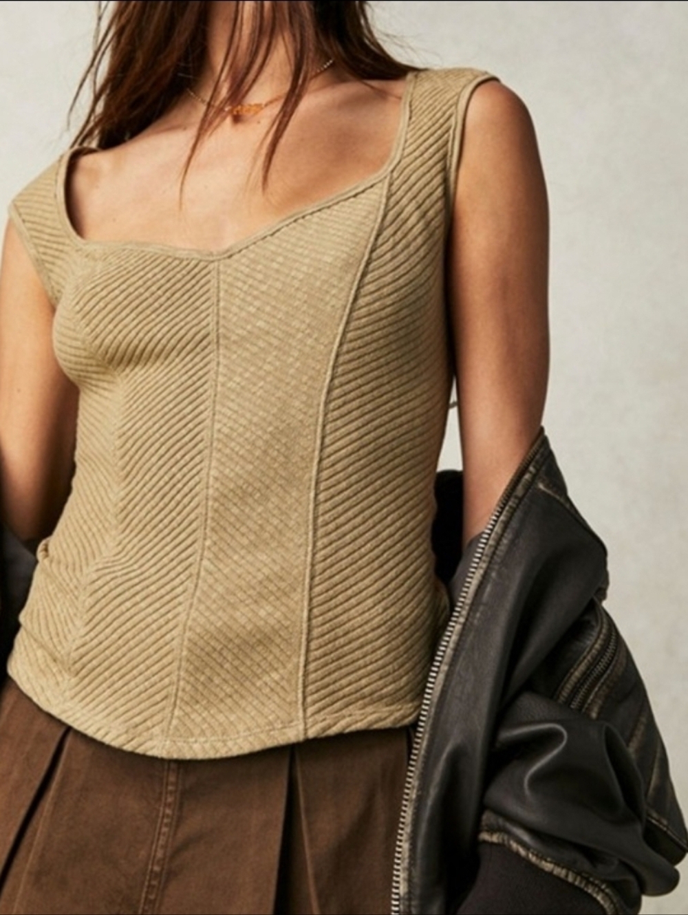 Free People We The Free Boss Babe Tank in Cobra Medium NWOT